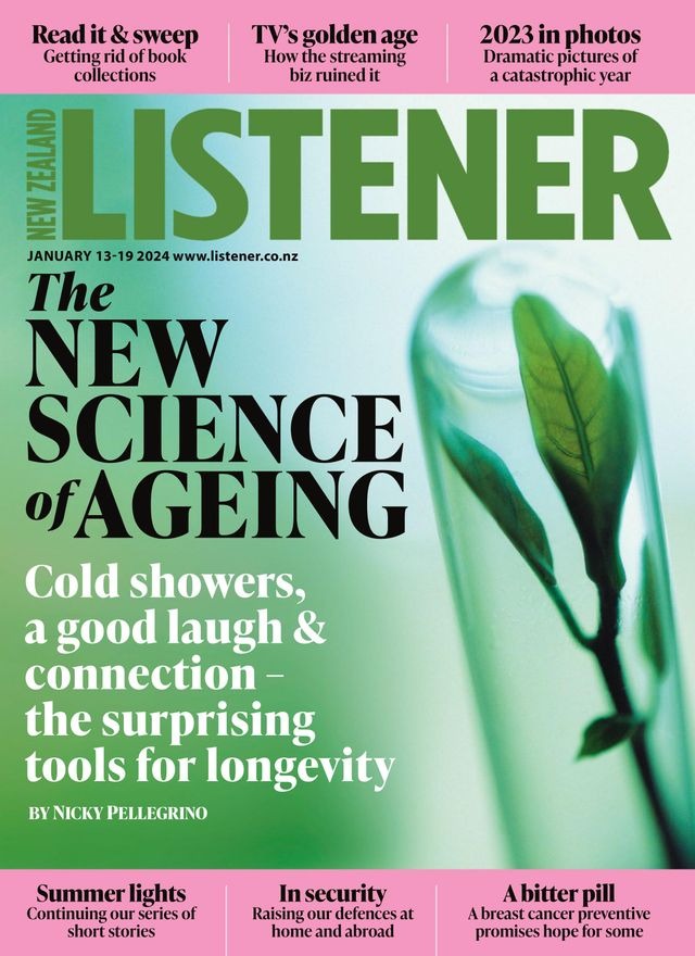 Capa da New Zealand Listener, 13–19 de janeiro de 2024: The New Science of Ageing