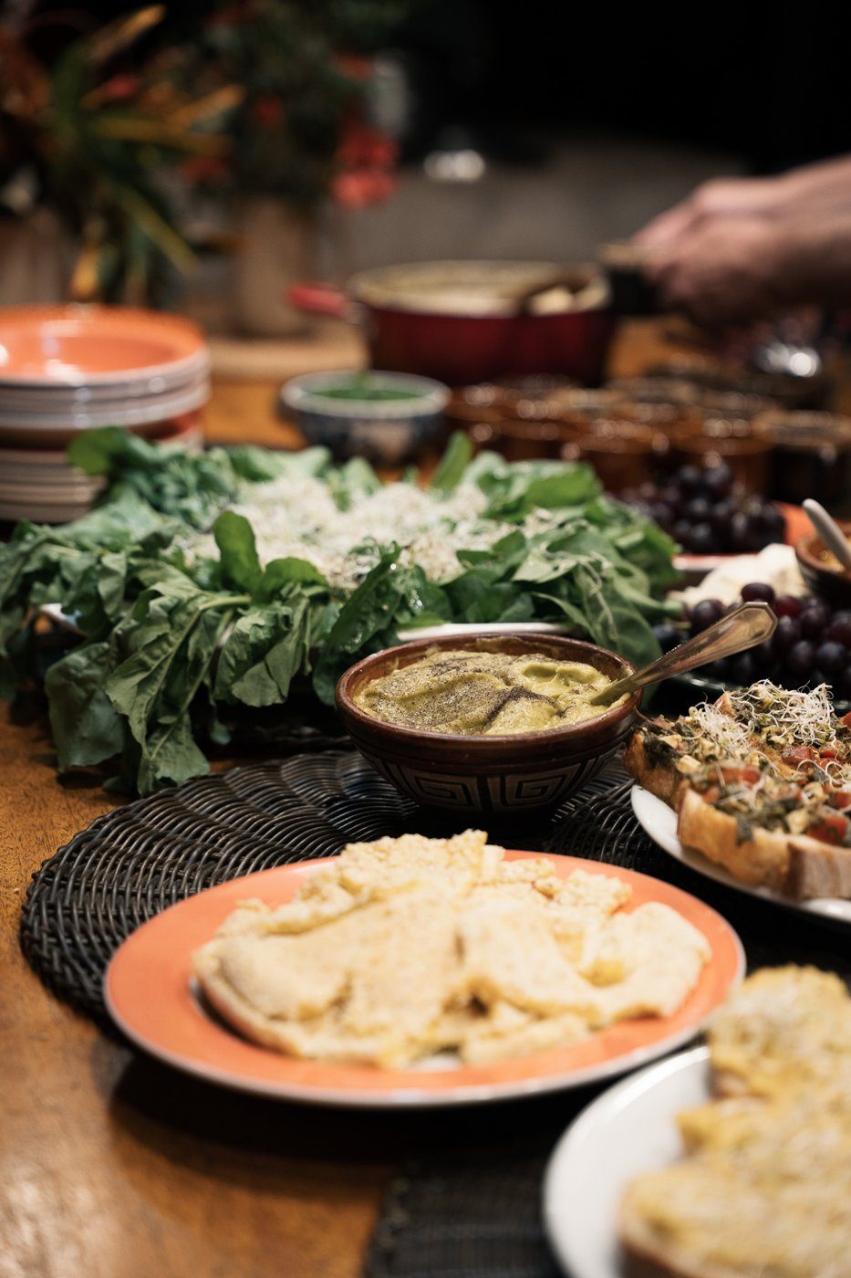 Una mesa compartida con comida de verdad
